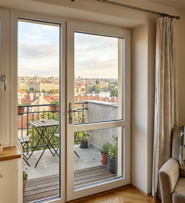 Seřízení balkonových dveří Praha 3 – hodinový manžel